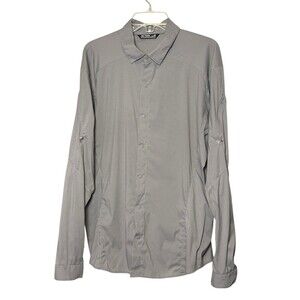 Arc'teryx Elaho Shirt Long Sleeve Snap Men’s L Stretch Hiking Arcteryx Gray Grey